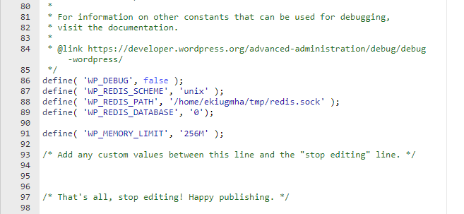 redis wp-config